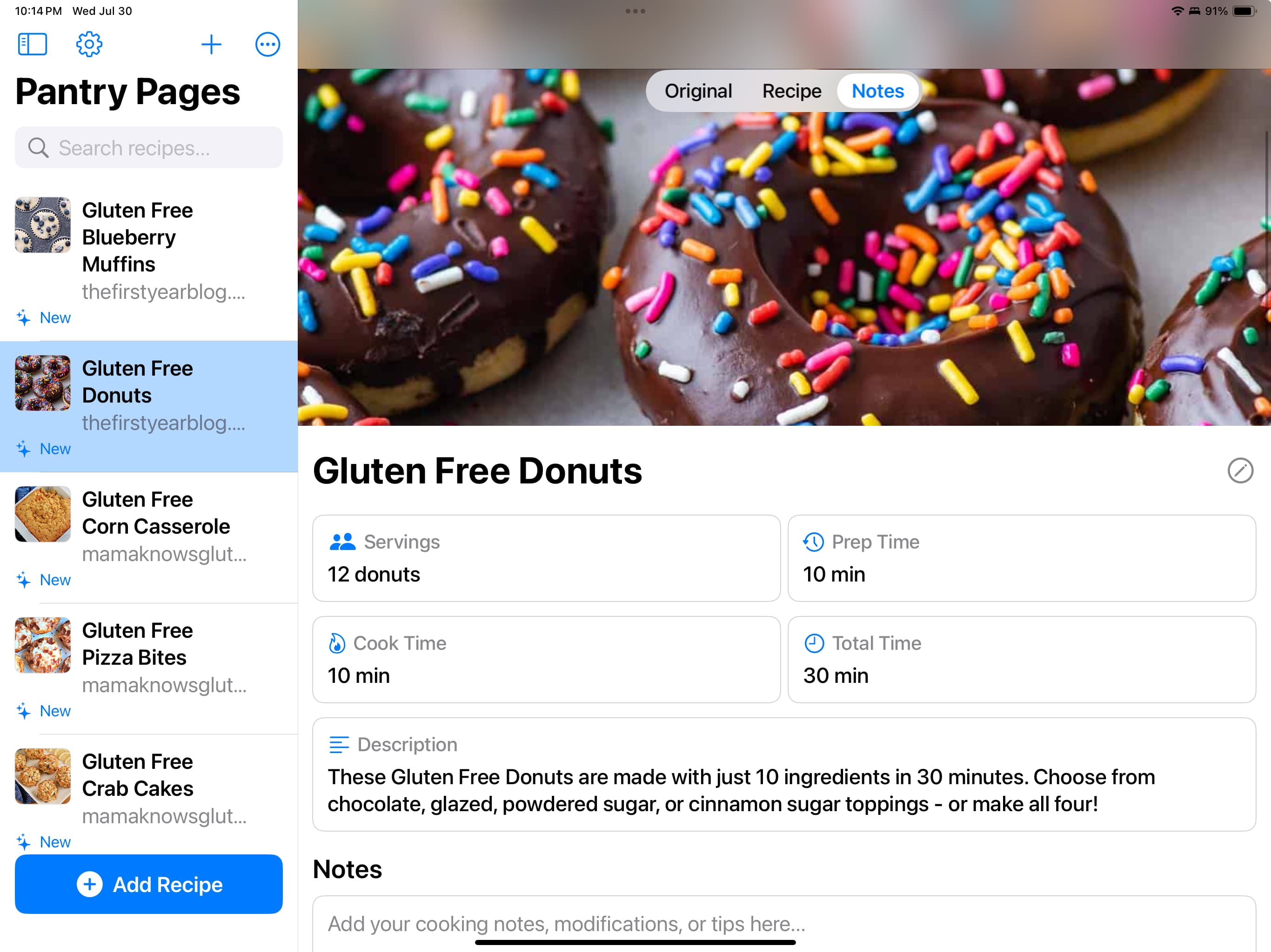 Browse Your Recipe Collection